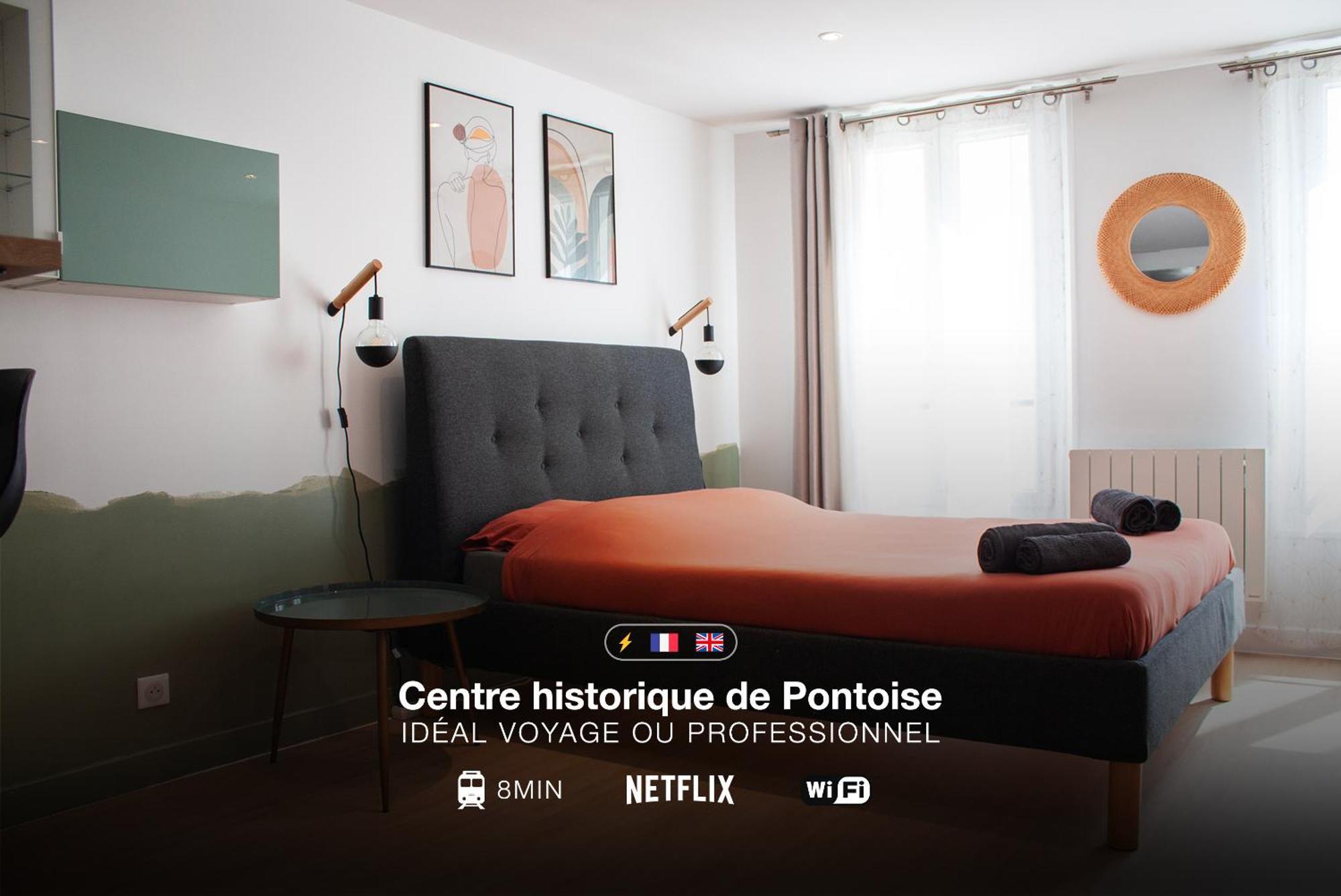 Studio Cosy En Plein Coeur Historique De Pontoise Appartement Buitenkant foto